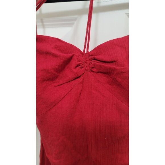 LOFT/ANN TAYLOR MINI STRAPLESS COCKTAIL TIE ON NECK RES  DRESS - Picture 8 of 8